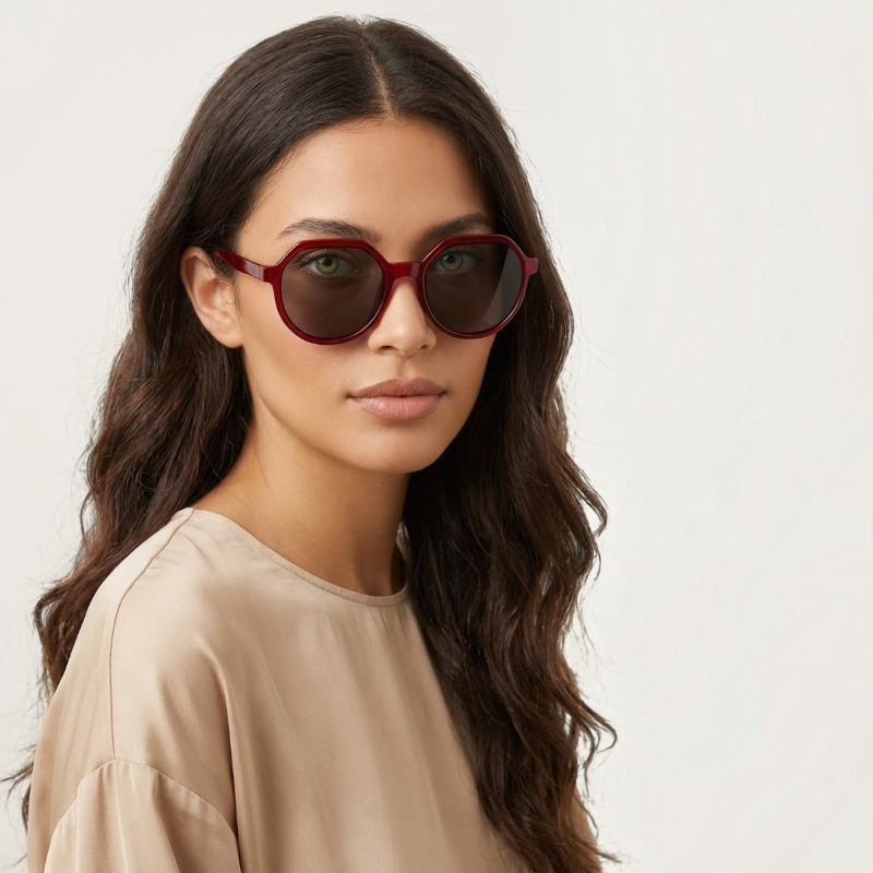 Stylish Octagon Round Sunglasses for Women