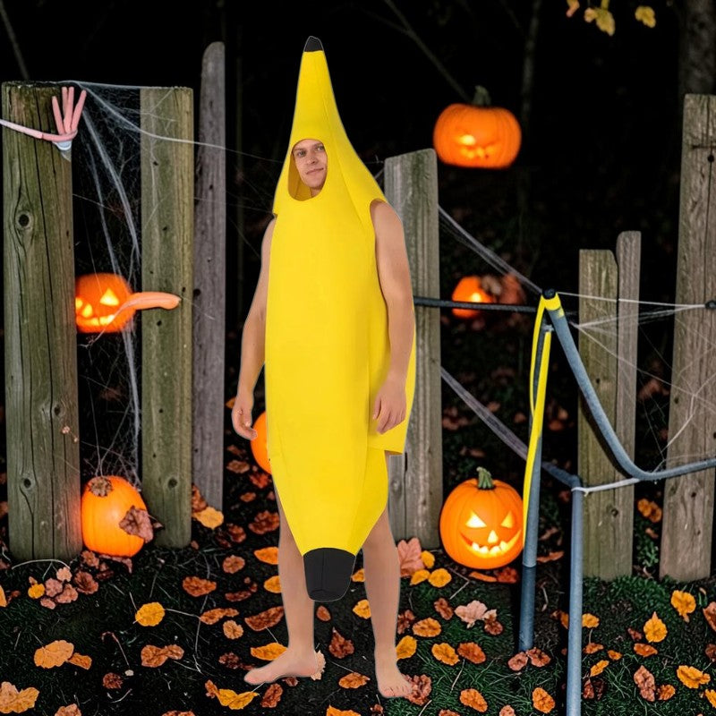 Humorous Yellow Banana Costume for Men
