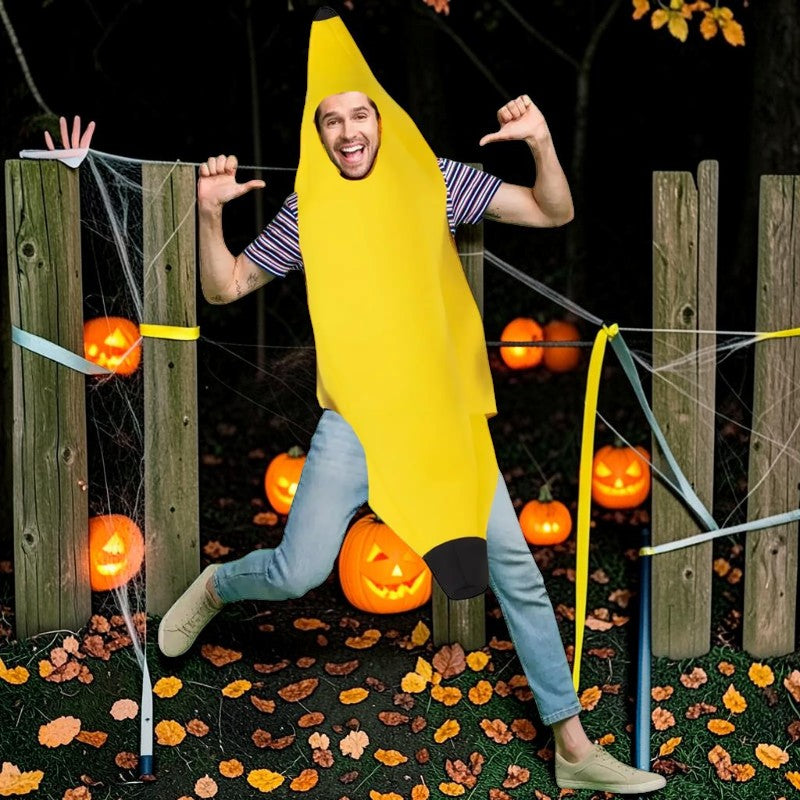 Humorous Yellow Banana Costume for Men