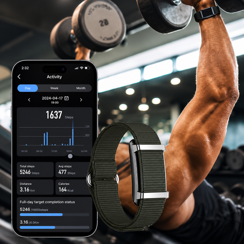 FitPulse - Y25 Screenless Fitness Tracker with Heart Rate and Sleep Monitoring