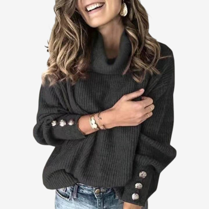 Chic Women's Long Sleeve Turtleneck Sweater