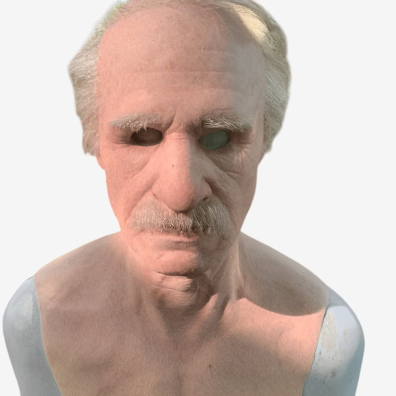 Realistic Old Man Mask for Halloween Fun