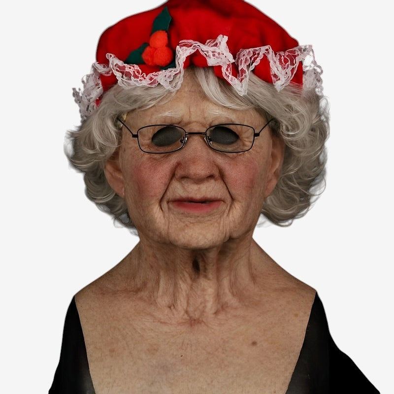 Realistic Old Man Mask for Halloween Fun