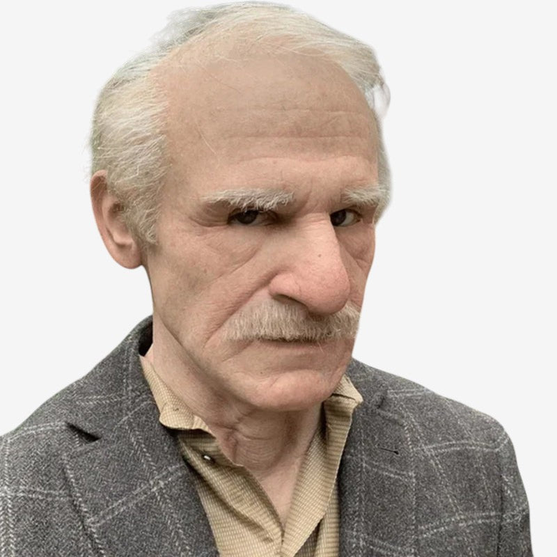 Realistic Old Man Mask for Halloween Fun