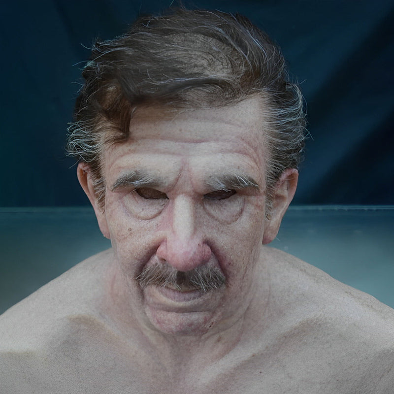 Realistic Old Man Mask for Halloween Fun