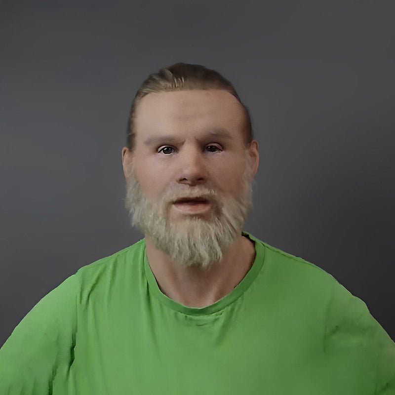 Realistic Old Man Mask for Halloween Fun