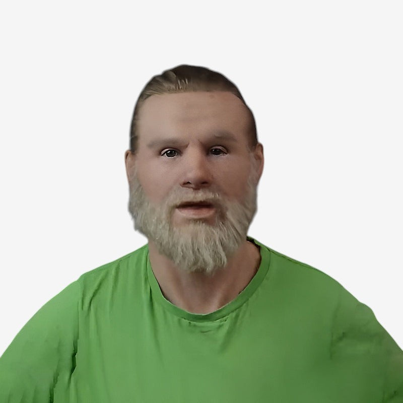 Realistic Old Man Mask for Halloween Fun