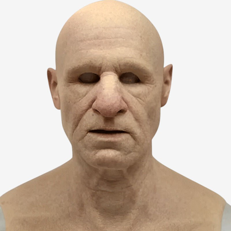 Realistic Old Man Mask for Halloween Fun