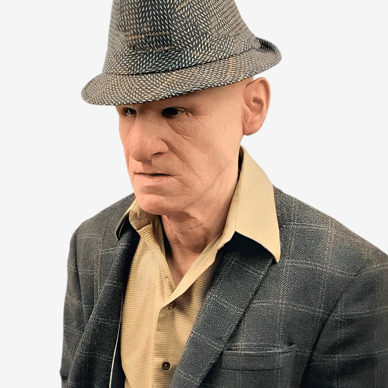 Realistic Old Man Mask for Halloween Fun