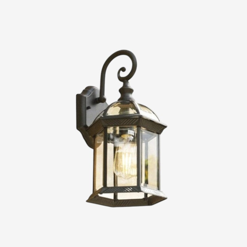 BrightEra – Wall Lamp with Curved Stand and Cage Design