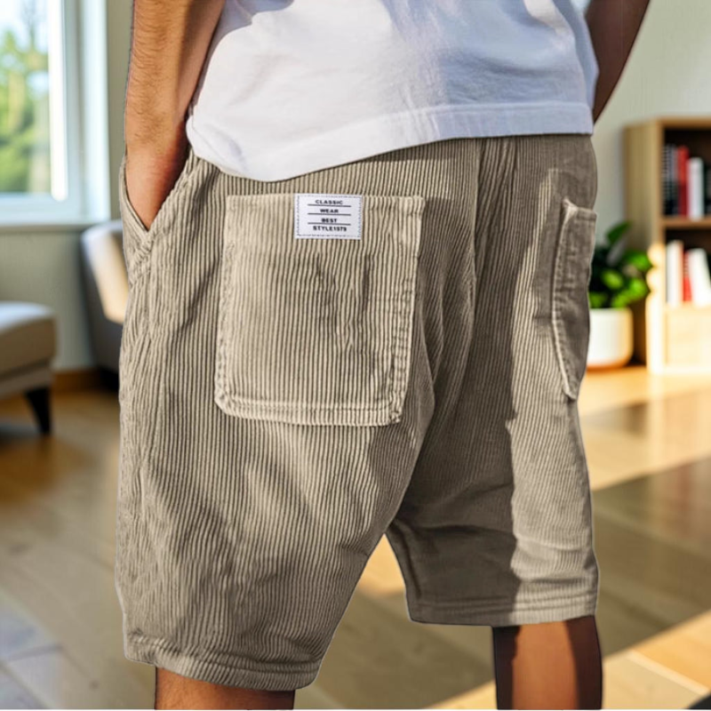 Men's Versatile Multi Pocket Drawstring Shorts
