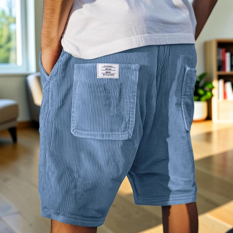 Men's Versatile Multi Pocket Drawstring Shorts