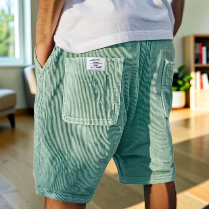 Men's Versatile Multi Pocket Drawstring Shorts