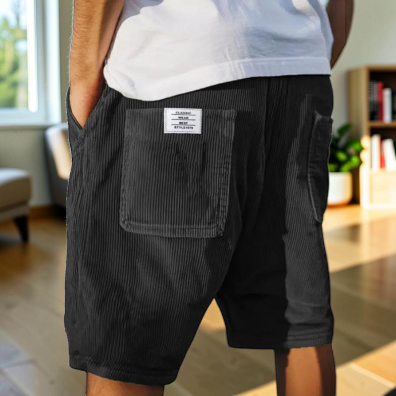 Men's Versatile Multi Pocket Drawstring Shorts