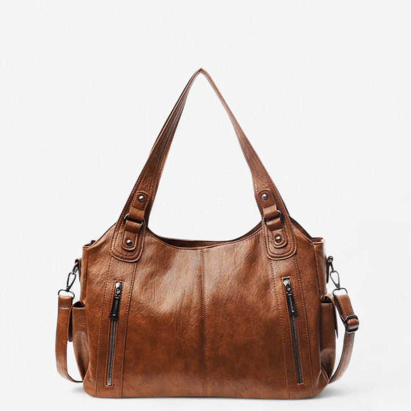 Emily - Schoudertas met Ritsdetails en Verstelbare Riemen Velani