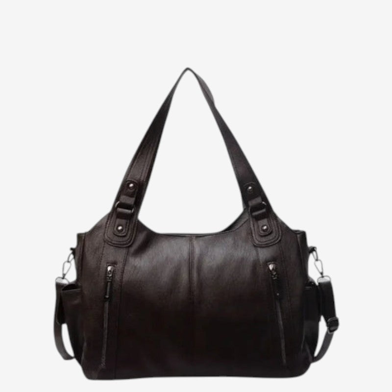 Emily - Schoudertas met Ritsdetails en Verstelbare Riemen Velani