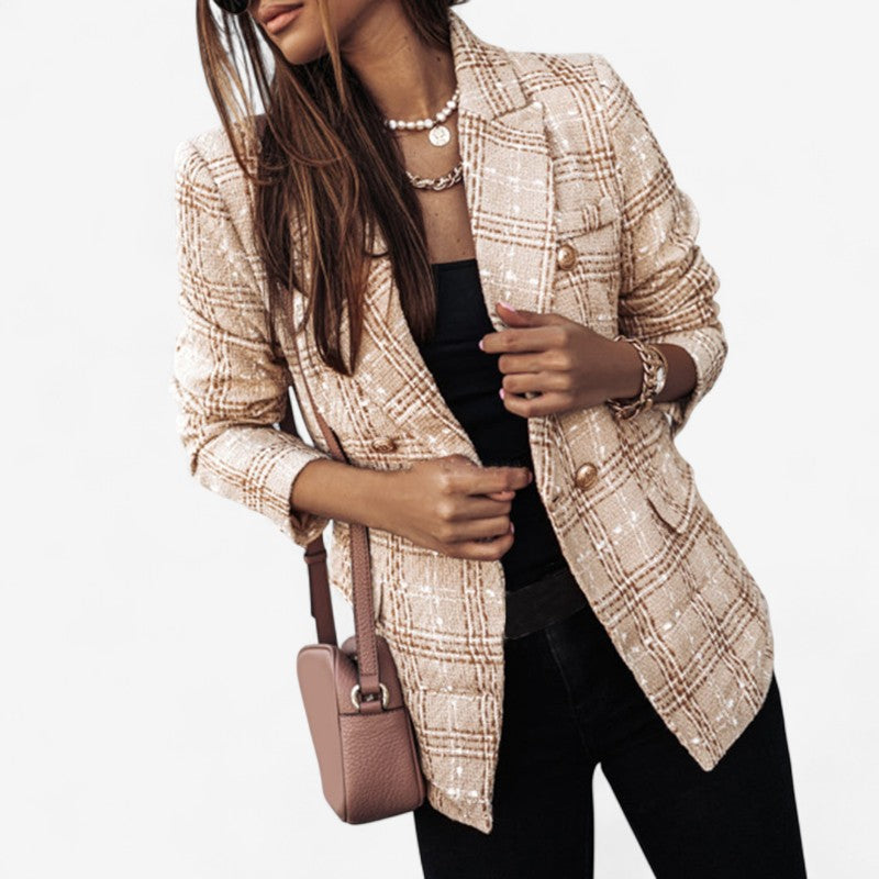 Eliana – Blazer met klassieke knoopsluiting en lange mouwen Velani