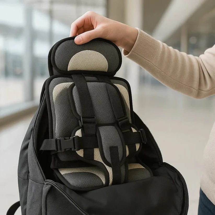 SeatSprint - Foldable Child Travel Seat With Five-Point Harness