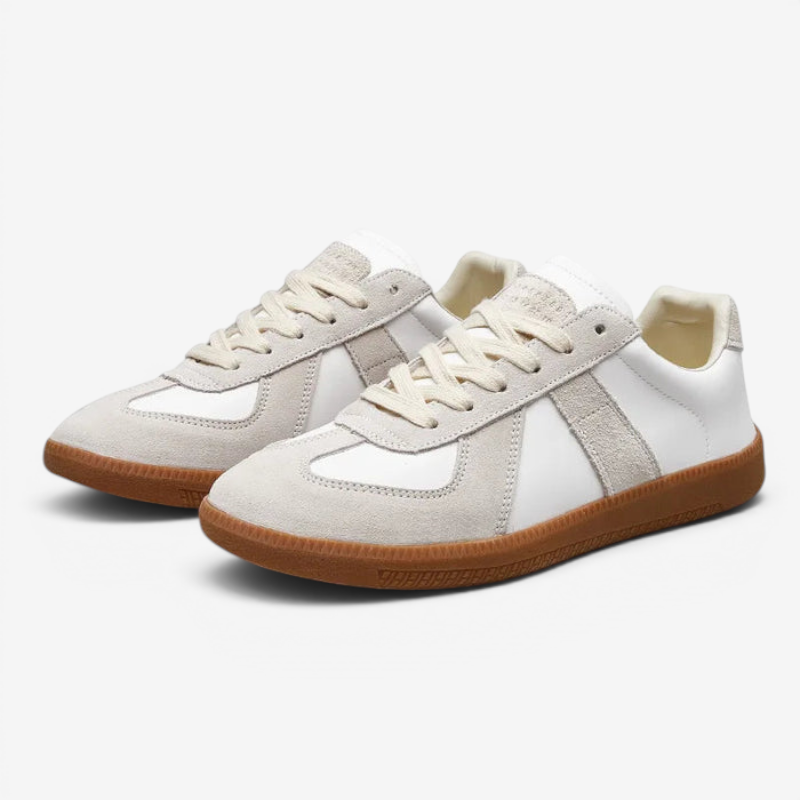 Ladies Round Toe Lace-Up Sneakers
