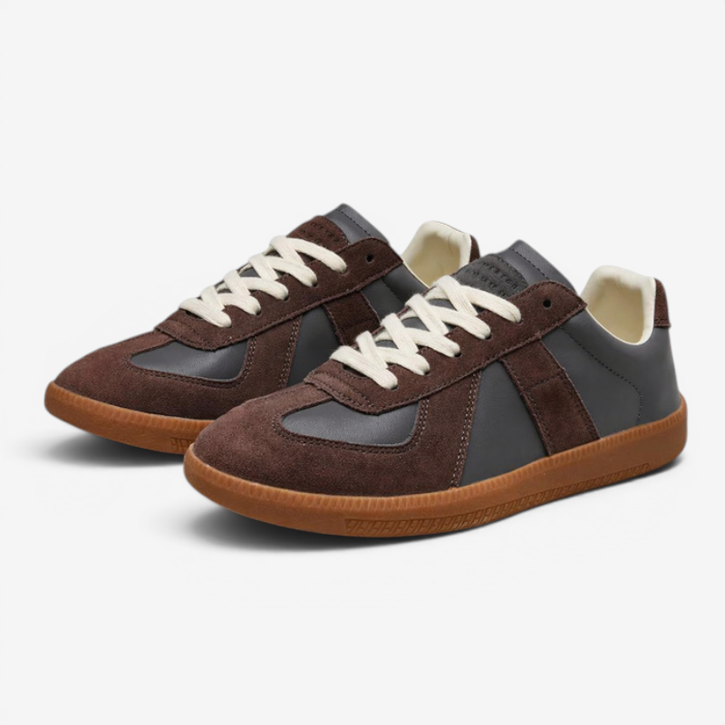 Ladies Round Toe Lace-Up Sneakers