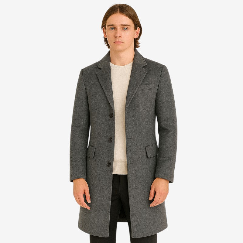 Logan – Jas met Lange Mouwen, Kraag met Knopen en Zakken Velani