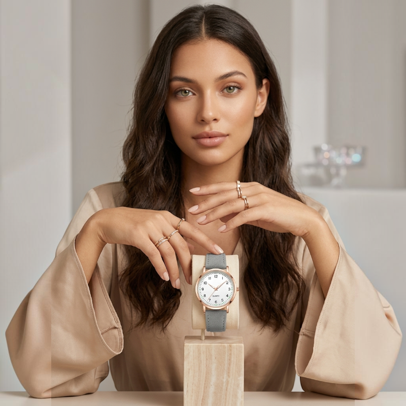 Versatile Adjustable Strap Watch with Numbered Face