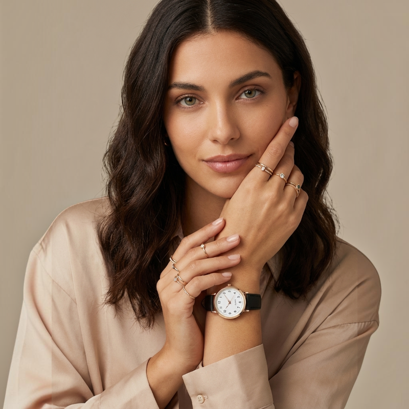 Versatile Adjustable Strap Watch with Numbered Face