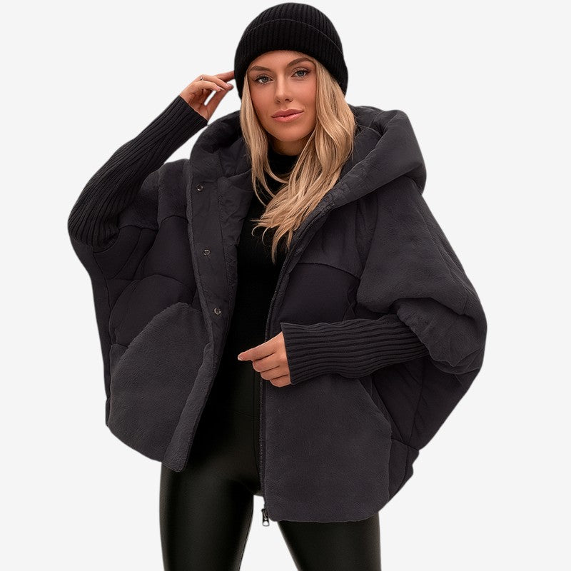 Eliana – Jas met capuchon lange mouwen en zakken Velani