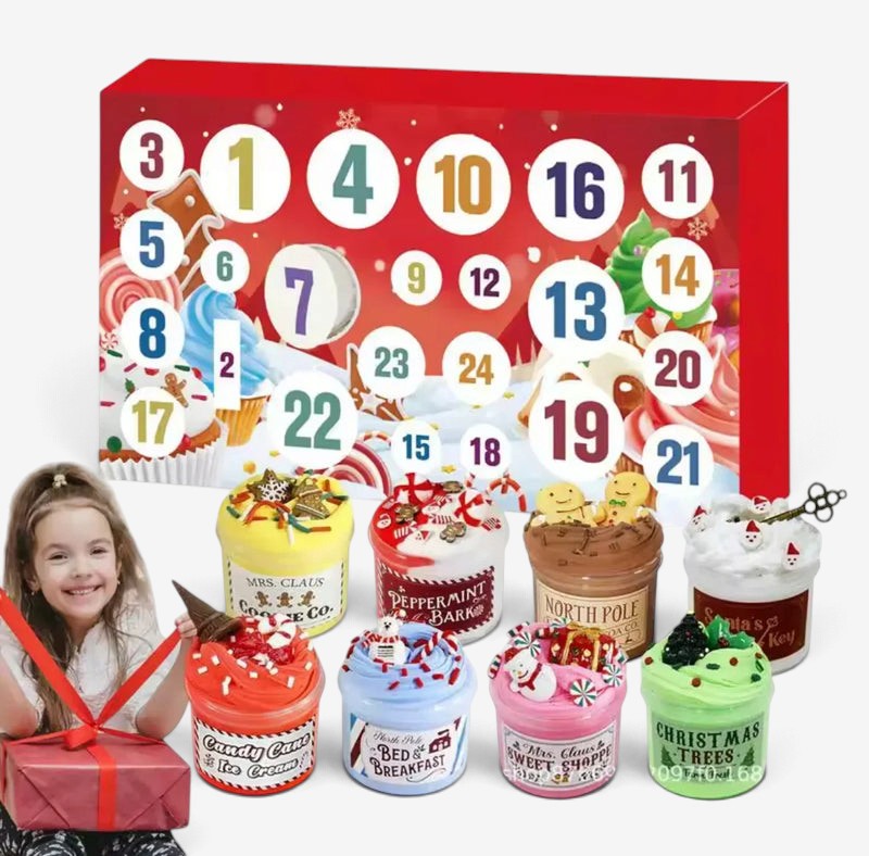 HollySlime - 2026 Slime Advent Calendar with 24 Unique Slime Containers