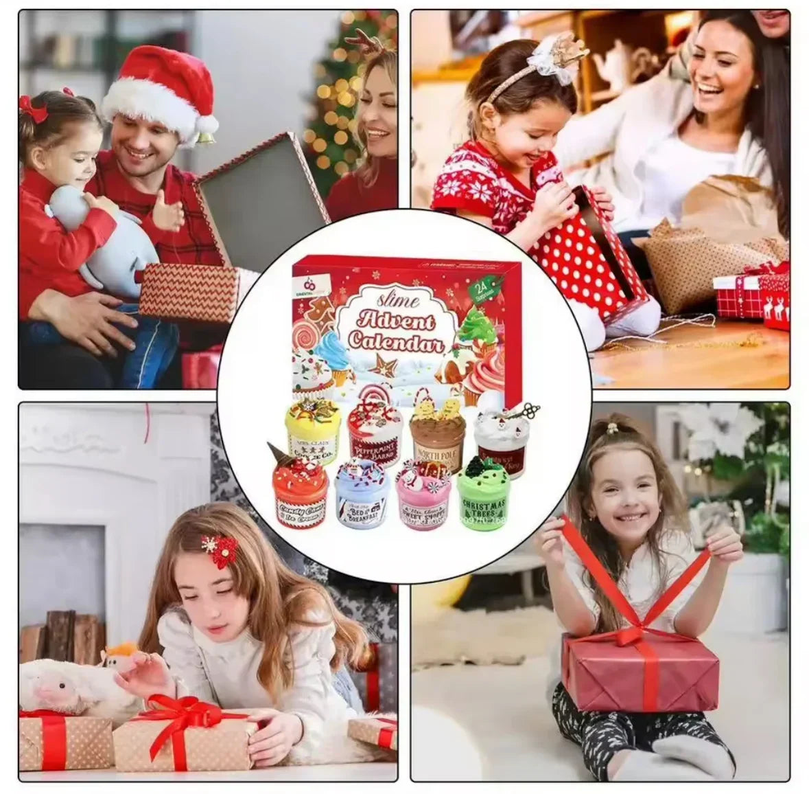 HollySlime - 2026 Slime Advent Calendar with 24 Unique Slime Containers