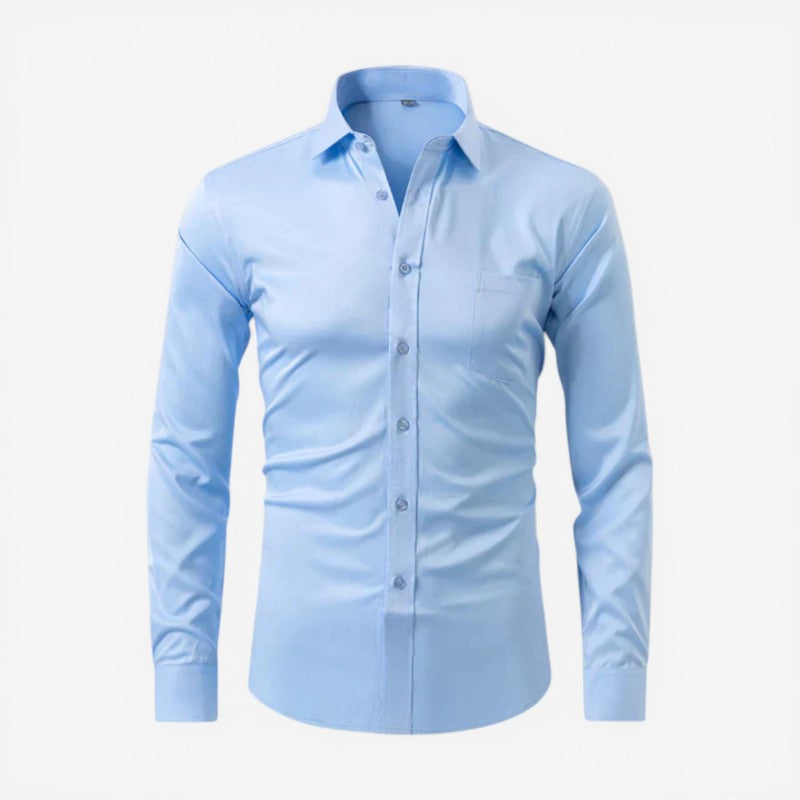 Men's Slim Fit Long Sleeve Button Down Shirt