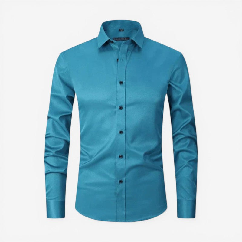 Men's Slim Fit Long Sleeve Button Down Shirt