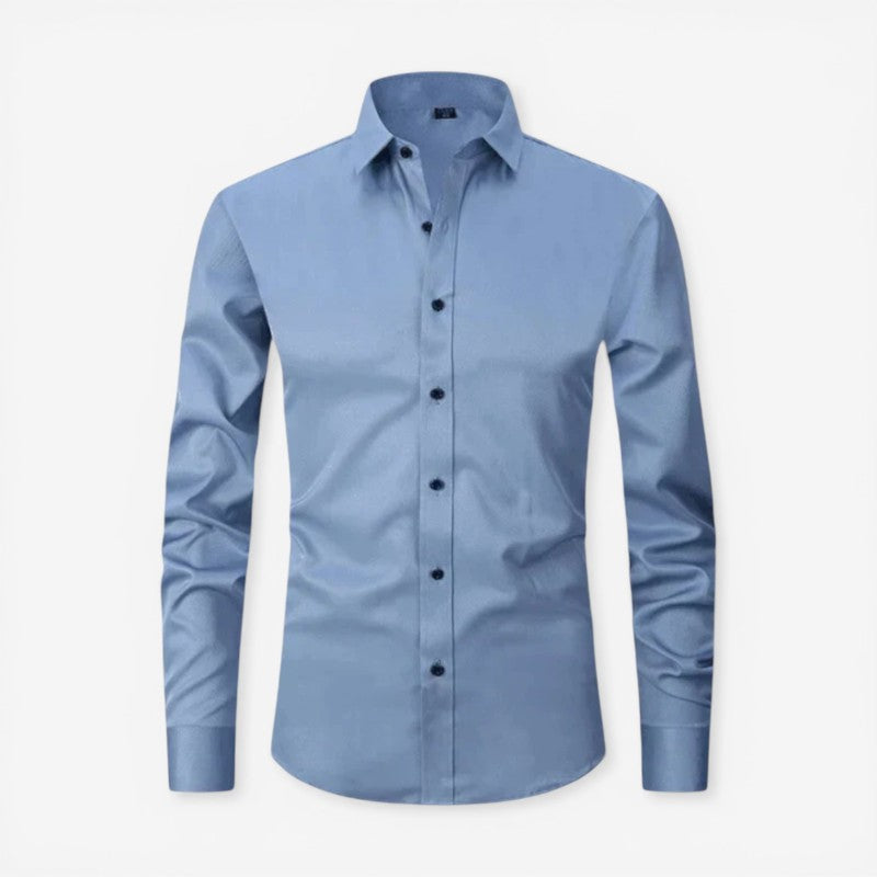 Men's Slim Fit Long Sleeve Button Down Shirt