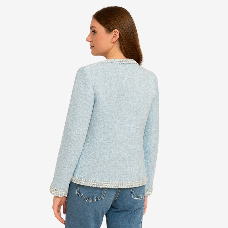 Sophie – Mantel met Ronde Hals, Meerdere Zakken en Lange Mouwen Velani