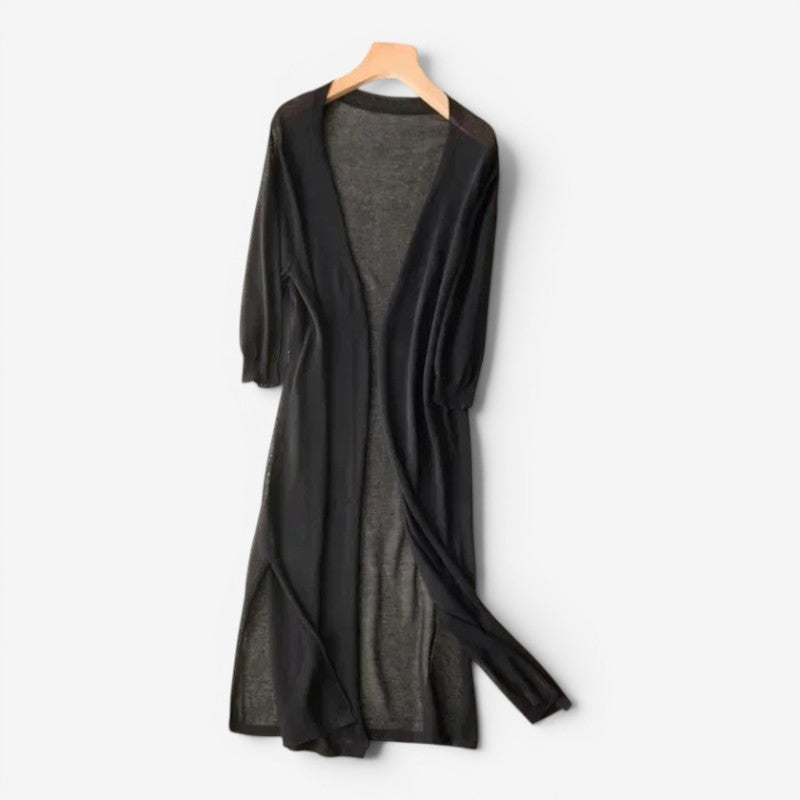 Women’s Open Front Cardigan Long Sleeve Relaxed Fit
