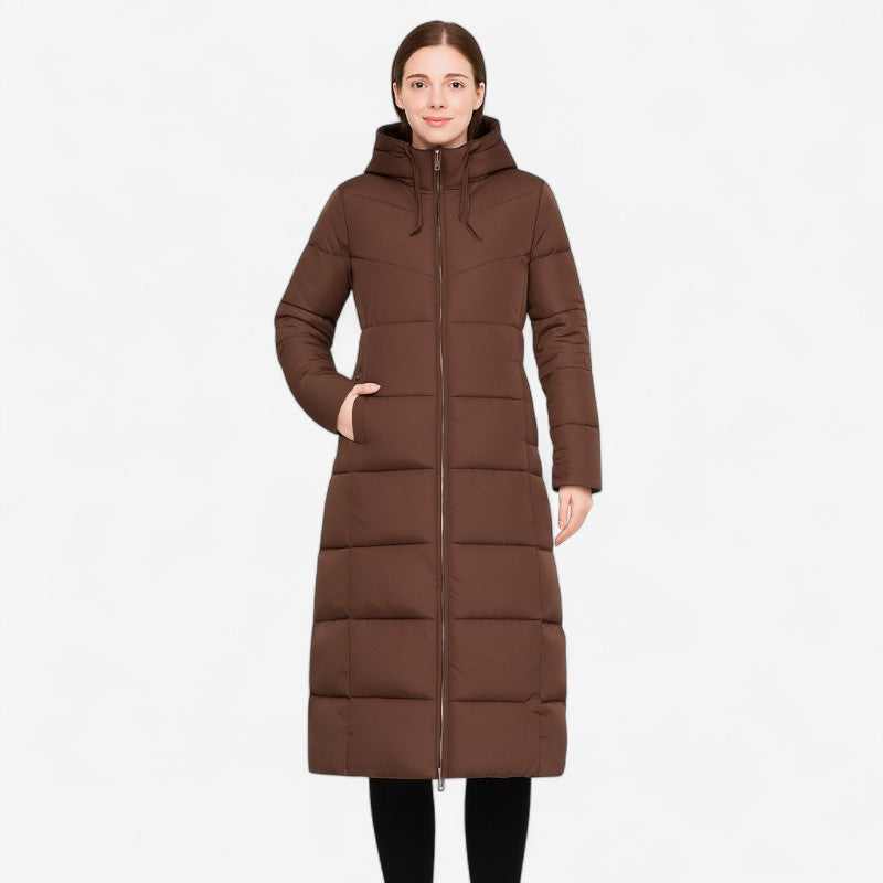 Camila – Lange jas met ritsopening en lange mouwen Velani