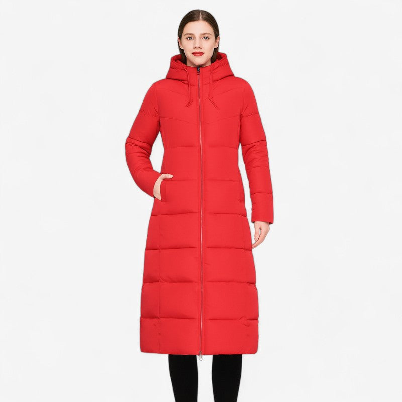 Camila – Lange jas met ritsopening en lange mouwen Velani