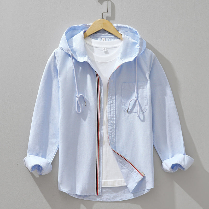 Men's Long Sleeve Hooded Zip Jacket