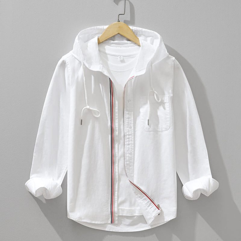 Men's Long Sleeve Hooded Zip Jacket