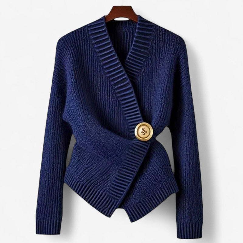 Lunara – Wikkelstijl trui met V-hals en lange mouwen Velani