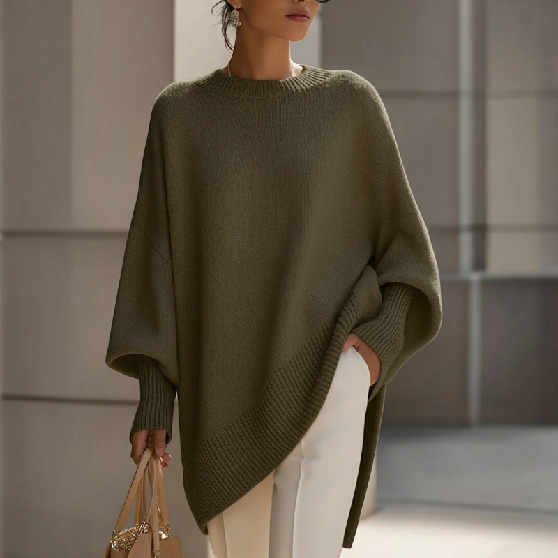 Women’s Cozy Oversized Batwing Sleeve Sweater