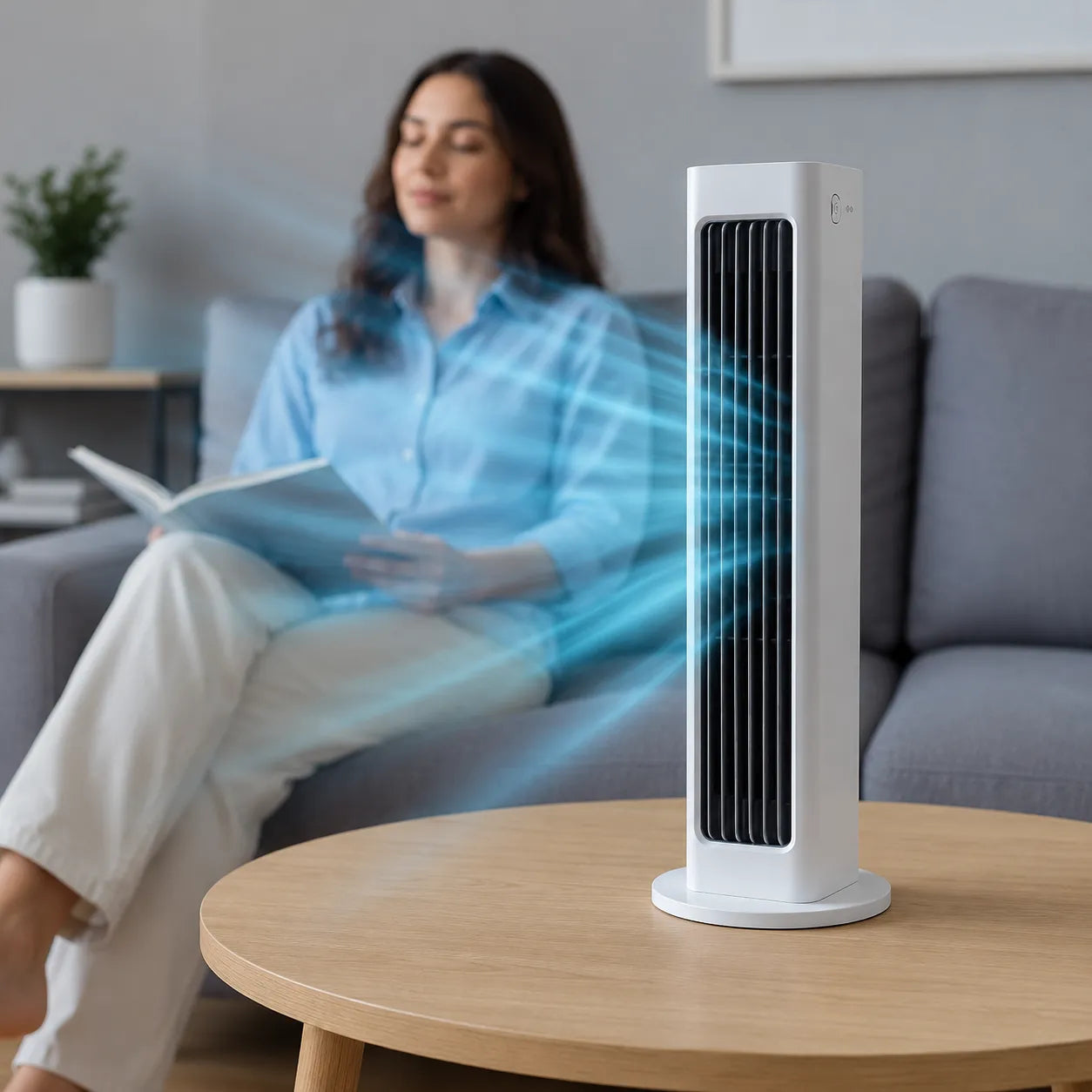 Bladeless Tower Fan with Remote Control