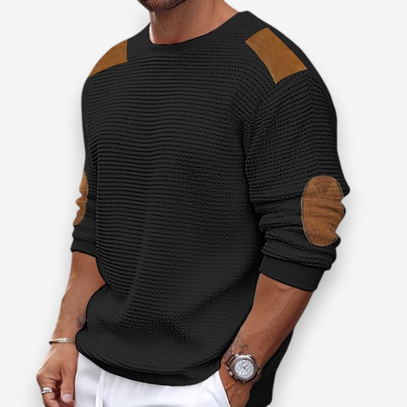 Daniel – Long Sleeve Sweater with Round Neck Design