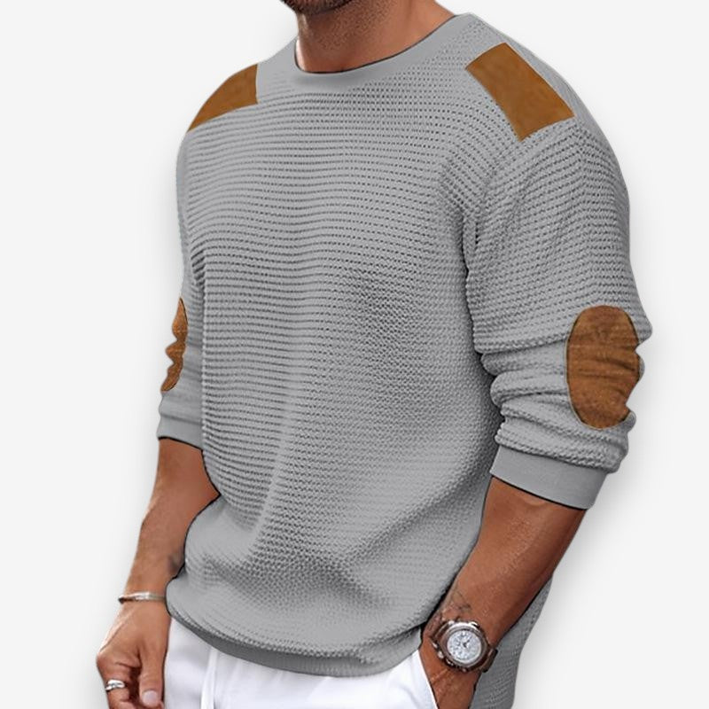 Daniel – Long Sleeve Sweater with Round Neck Design