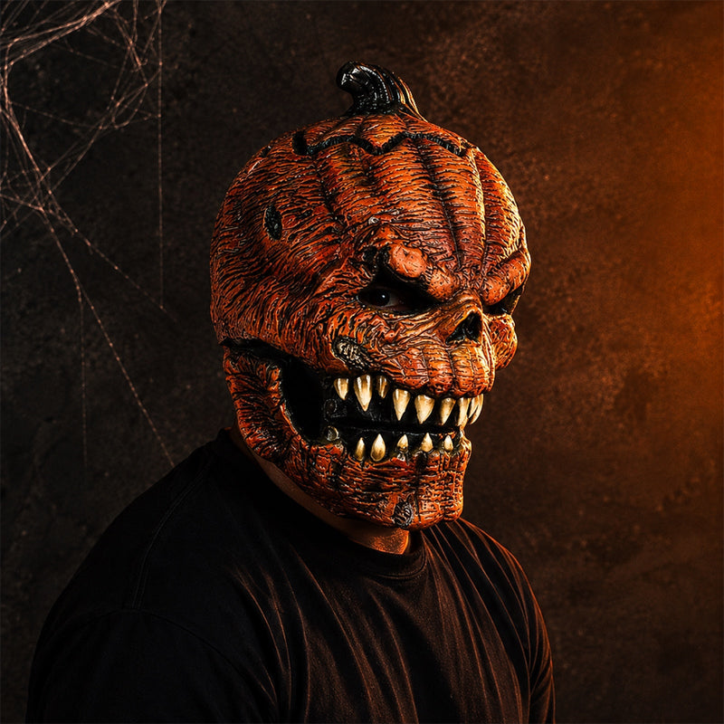 PumpkinVeil -  Spooky Pumpkin Horror Mask for Halloween