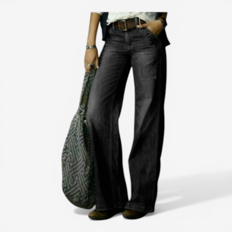 High Waisted Wide Leg Relaxed Fit Women’s Jeans