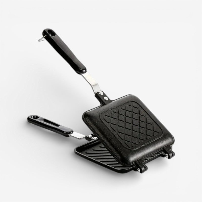 ToastPro – Rotating Sandwich Maker with Double Handles