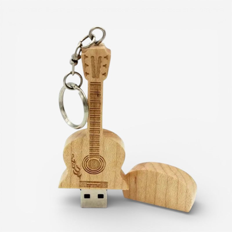 TuneKey – Guitar-Shaped USB Flash Drive with Keychain