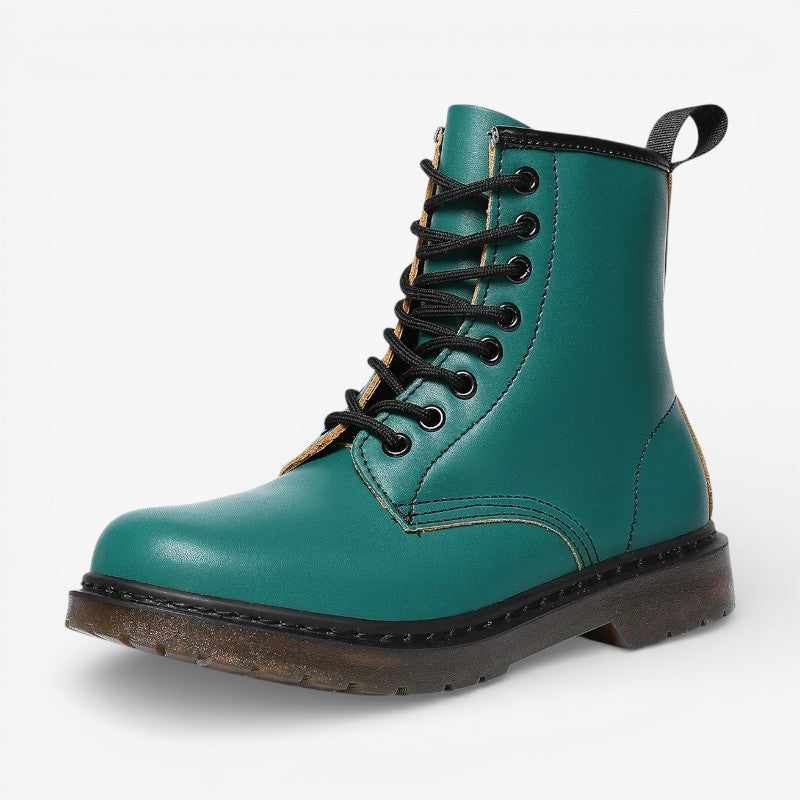 Grace - Round Toe Ankle Boots With Lace Up Closure