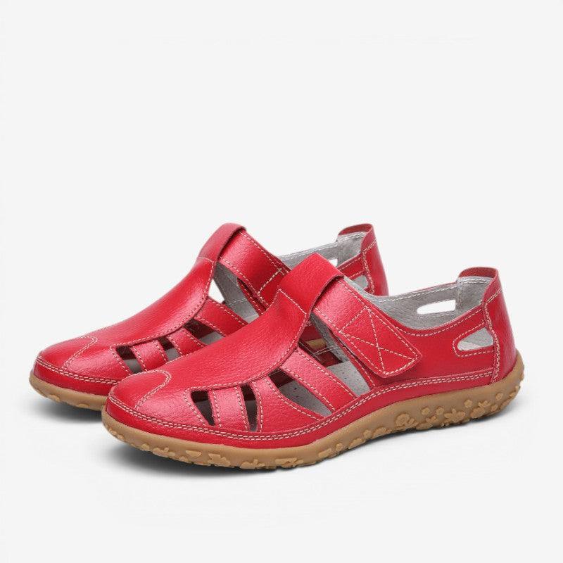 Women's Velcro Strap Slip-On Sandals